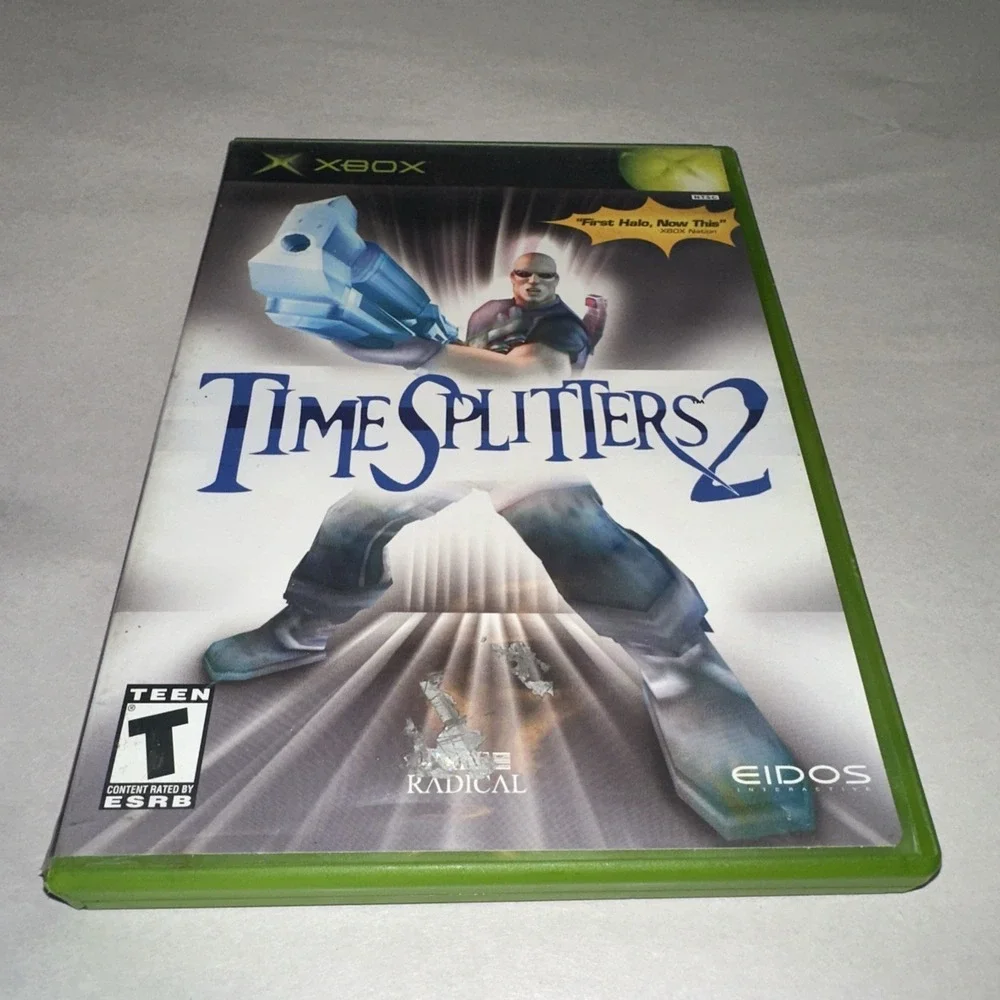 TimeSplitters 2 (Microsoft Xbox, 2002) Complete CIB w/ Registration Card
